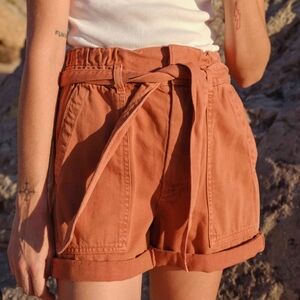 New AMO Paperbag‎ Suntan Shorts 25